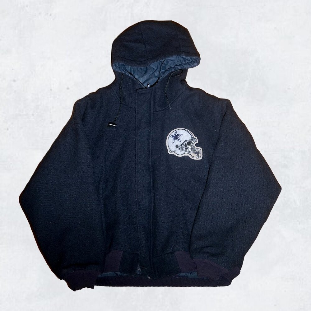 Chalk Line Dallas Cowboys XL Wool Varsity Jacket Hoodie VNTG USA Union